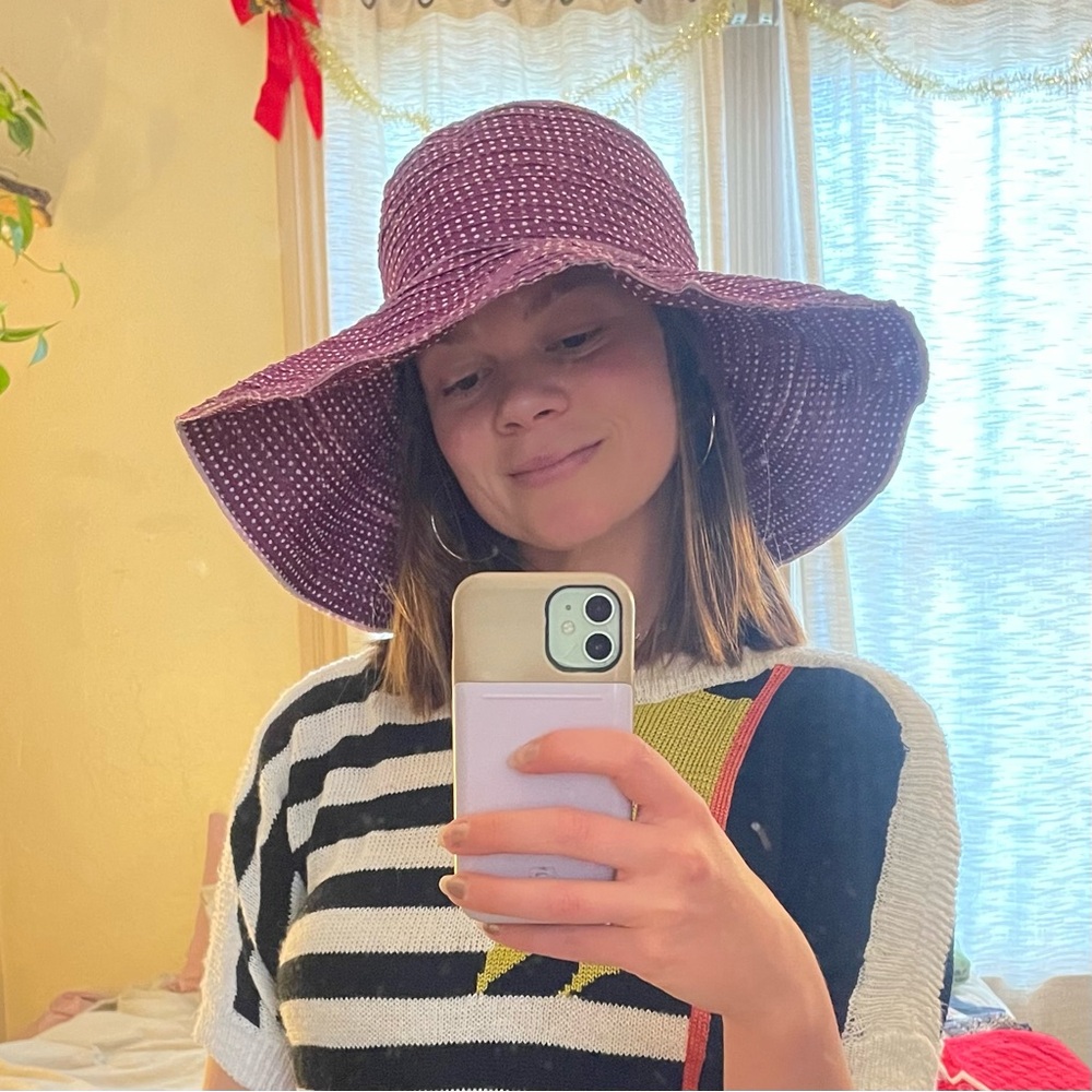 Chic Wallaroo Purple Scrunchie Compactable Polka … - image 6